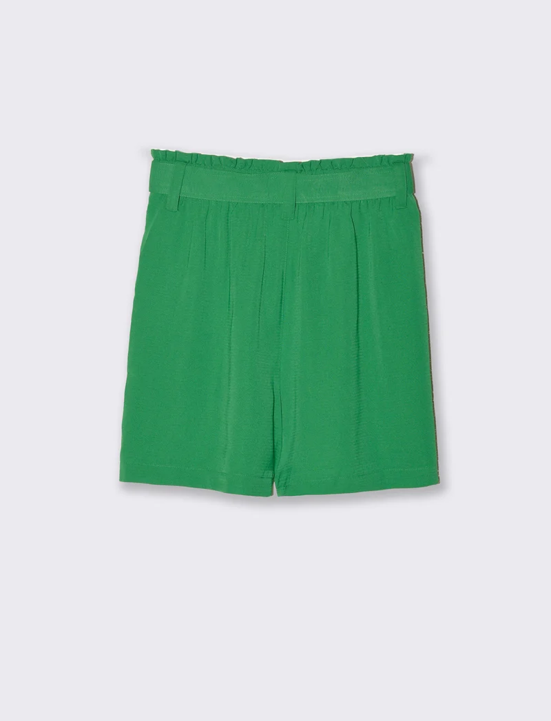 Short con cintura da donna - Verde prato