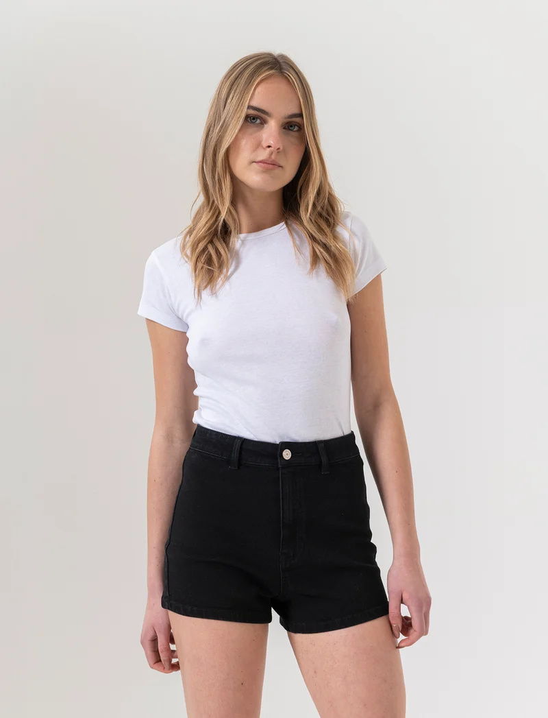 Short vita alta da donna - Nero