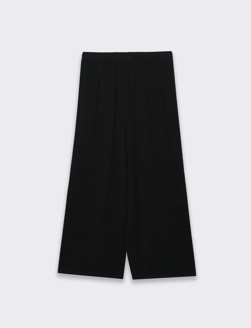 Pantalone coulotte da donna - Nero
