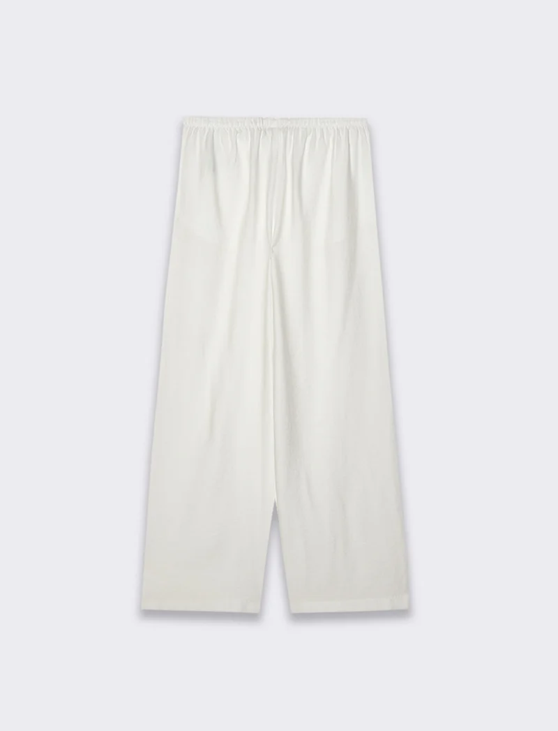 Pantalone con coulisse da donna - Bianco