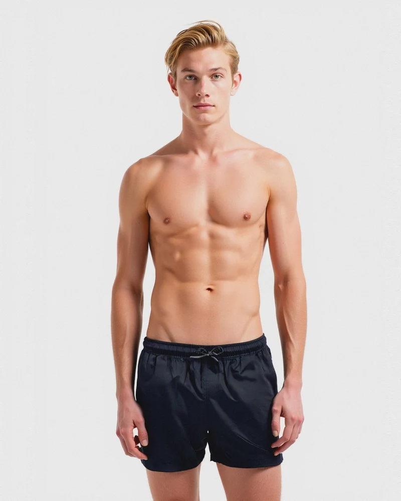 Costume mare sportivo da uomo - Nero