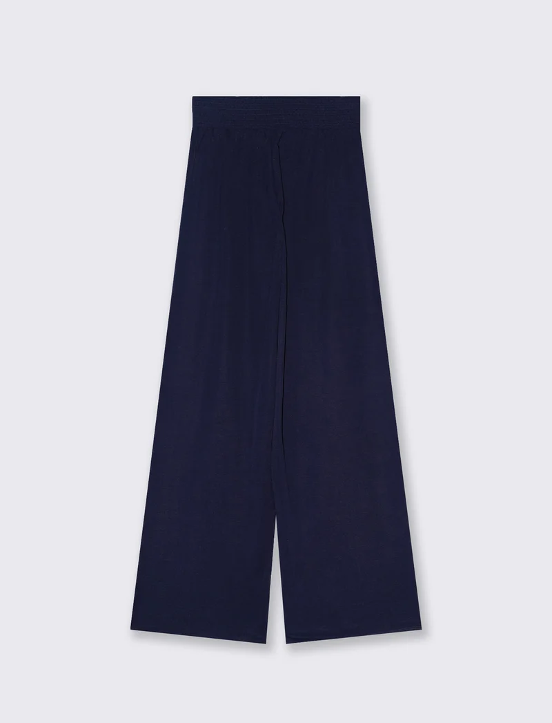 Jogger gamba larga da donna - Blu