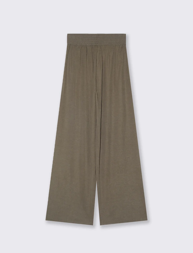 Jogger gamba larga da donna - Verde salvia
