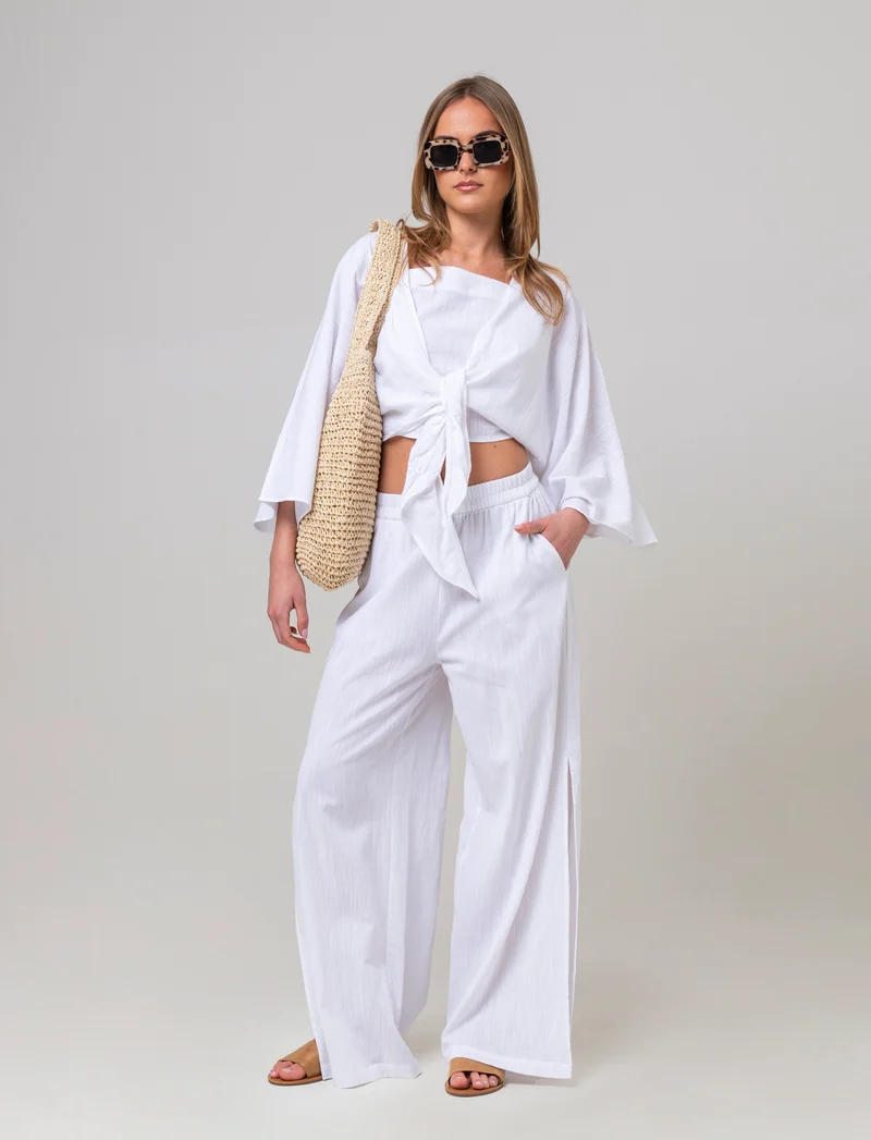 Casacca modello kimono da donna - Bianco