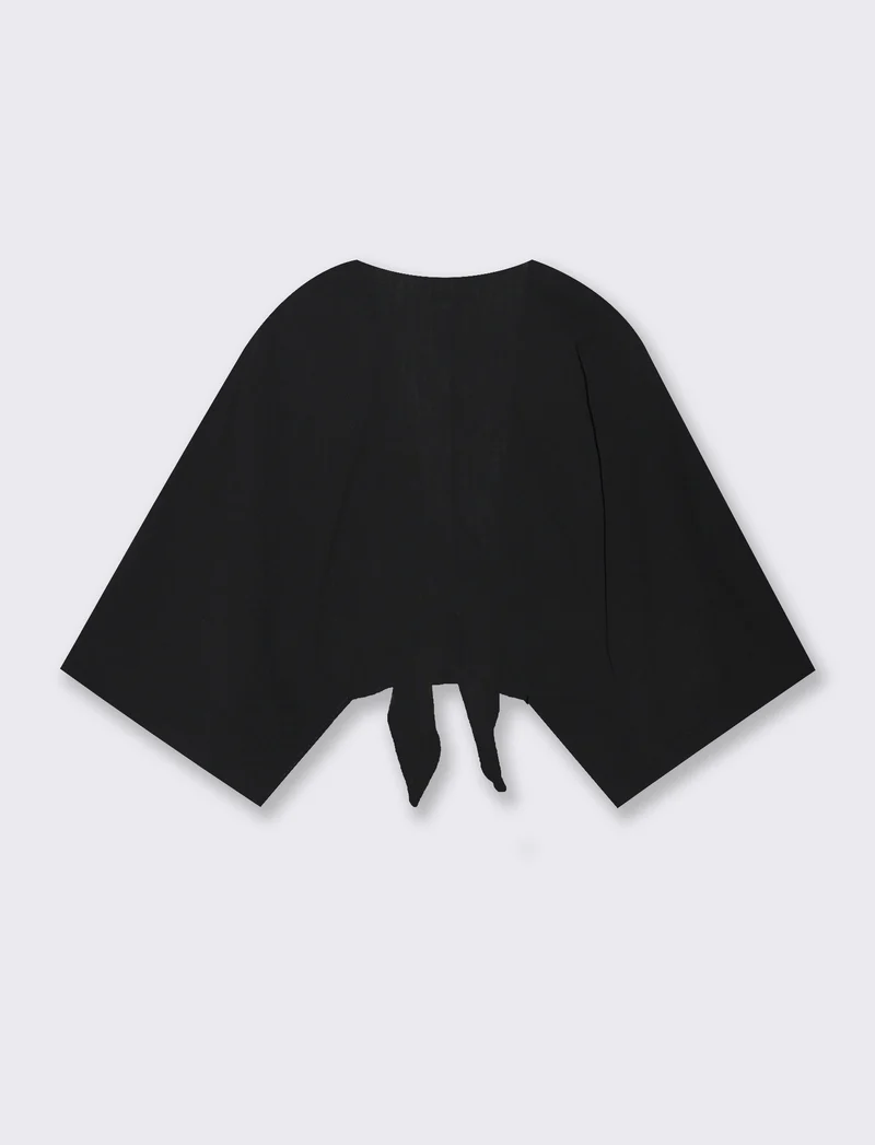 Casacca modello kimono da donna - Nero