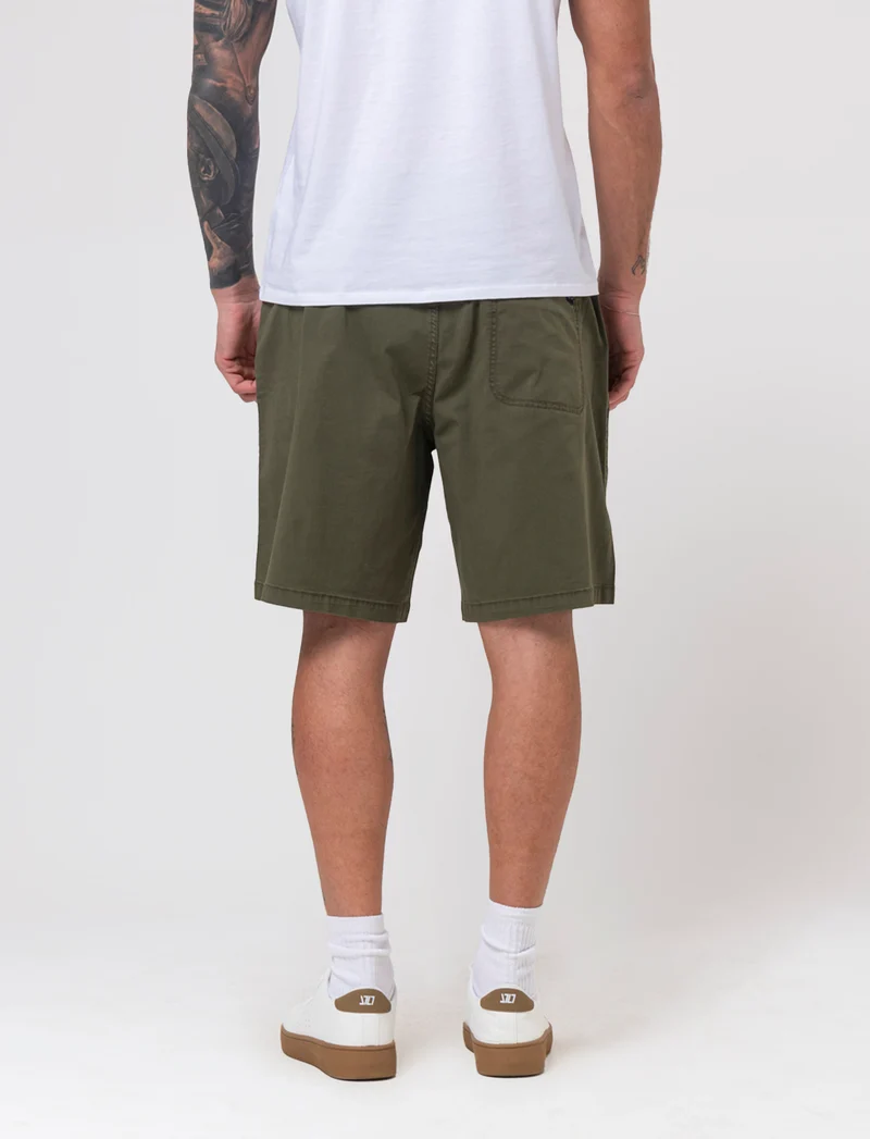 Bermuda baggy wide fit da uomo - Verde oliva