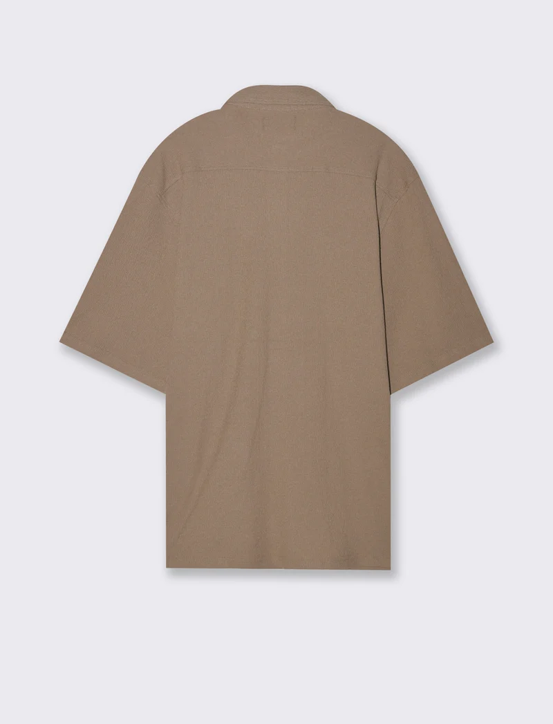 Camicia basic regular fit easy iron da uomo - Grigio tortora