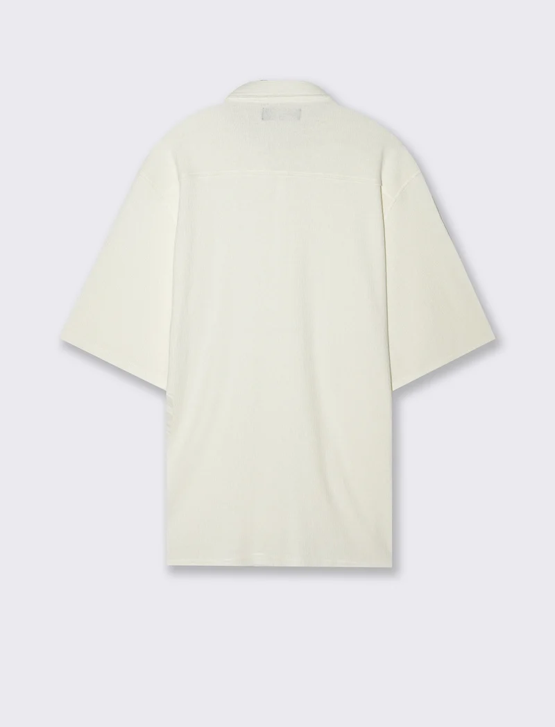 Camicia basic regular fit easy iron da uomo - Bianco sporco