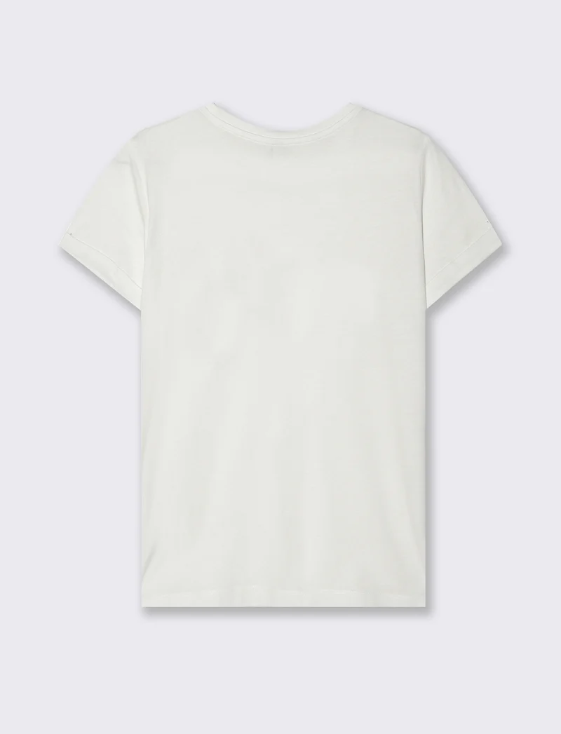 T-shirt con stampa da donna - var 1