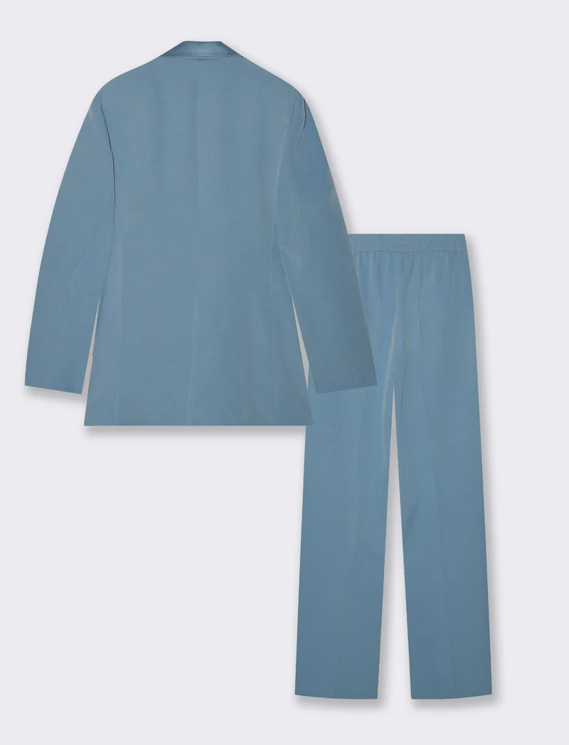 Completo tecnico con bavaro in raso per donna - Denim