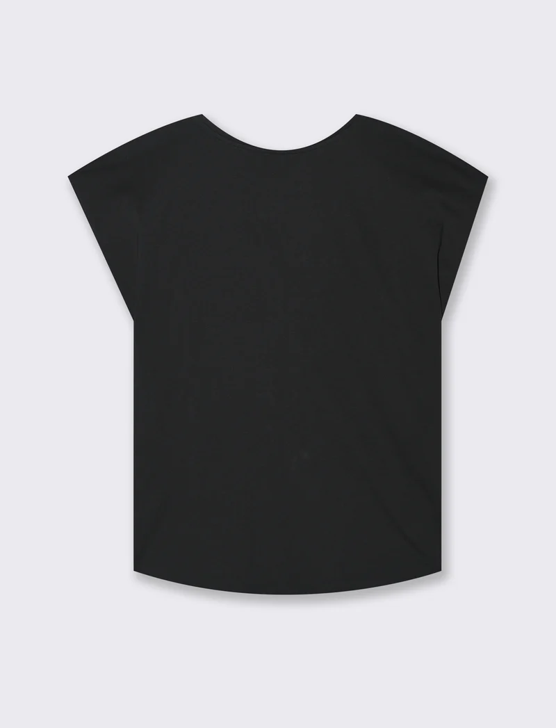 T-shirt con stampa da donna - Nero