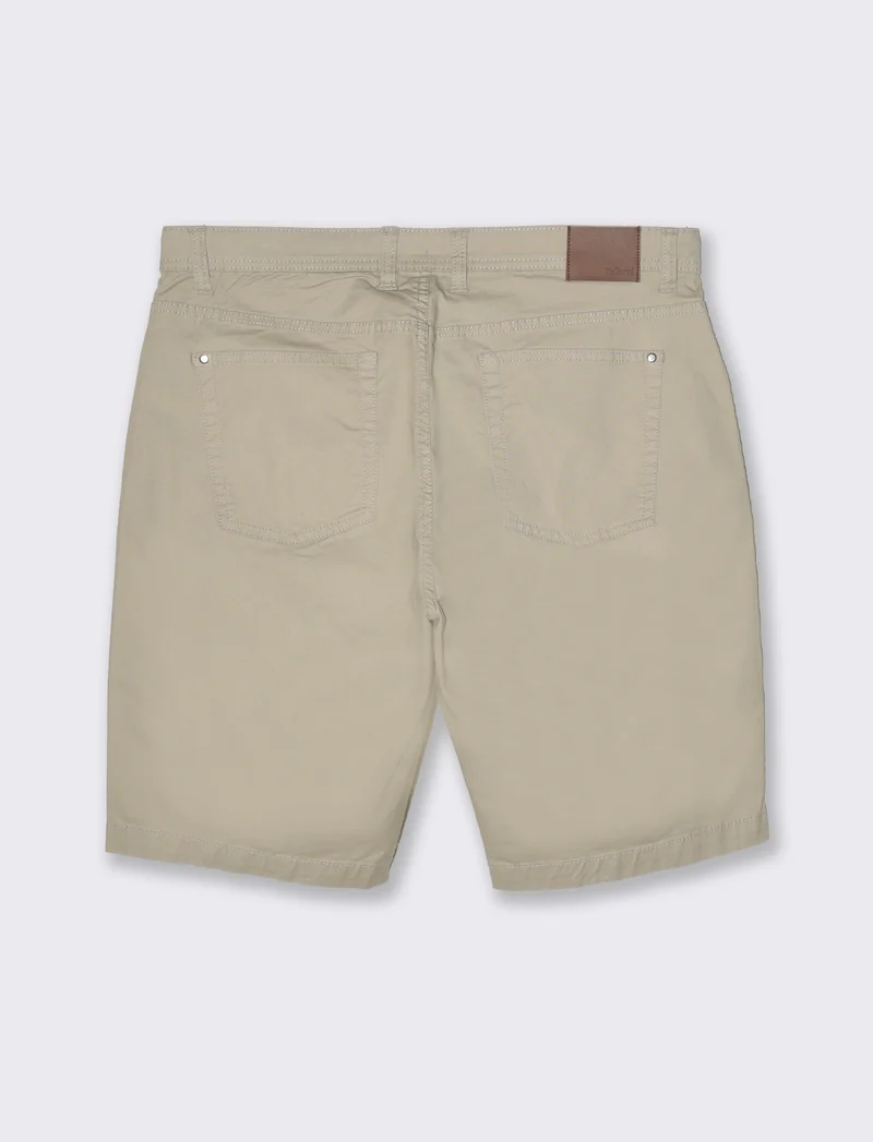 Bermuda 5 tasche slim fit da uomo - Beige