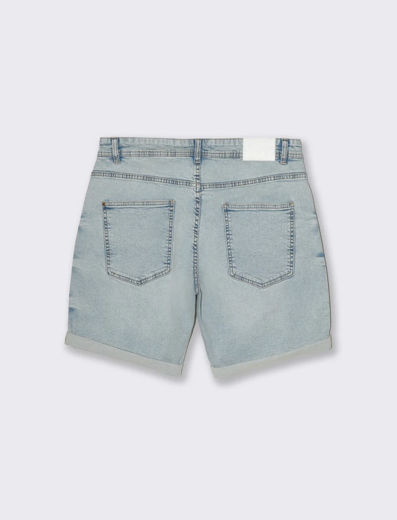 Bermuda jeans regular fit: da uomo - Denim chiaro