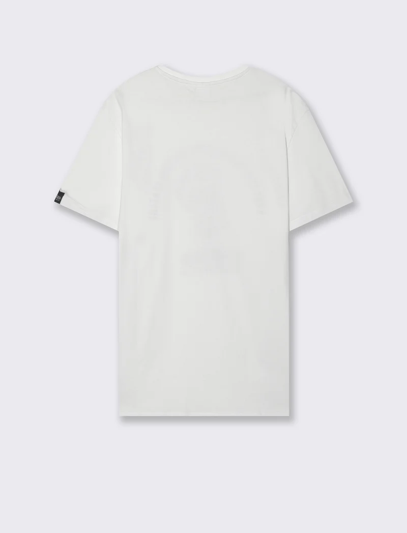 T-shirt stampa doraemon da uomo - Bianco