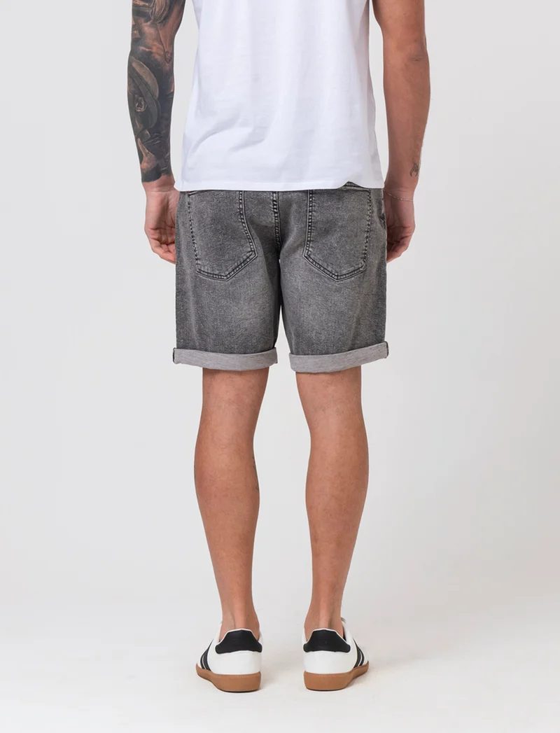 Bermuda jeans regular fit: da uomo - Grigio