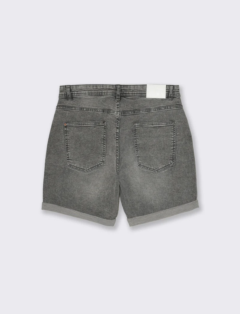 Bermuda jeans regular fit: da uomo - Grigio