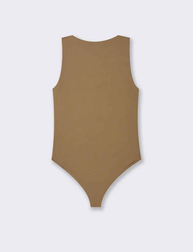 Body giromanica da donna - Caramello
