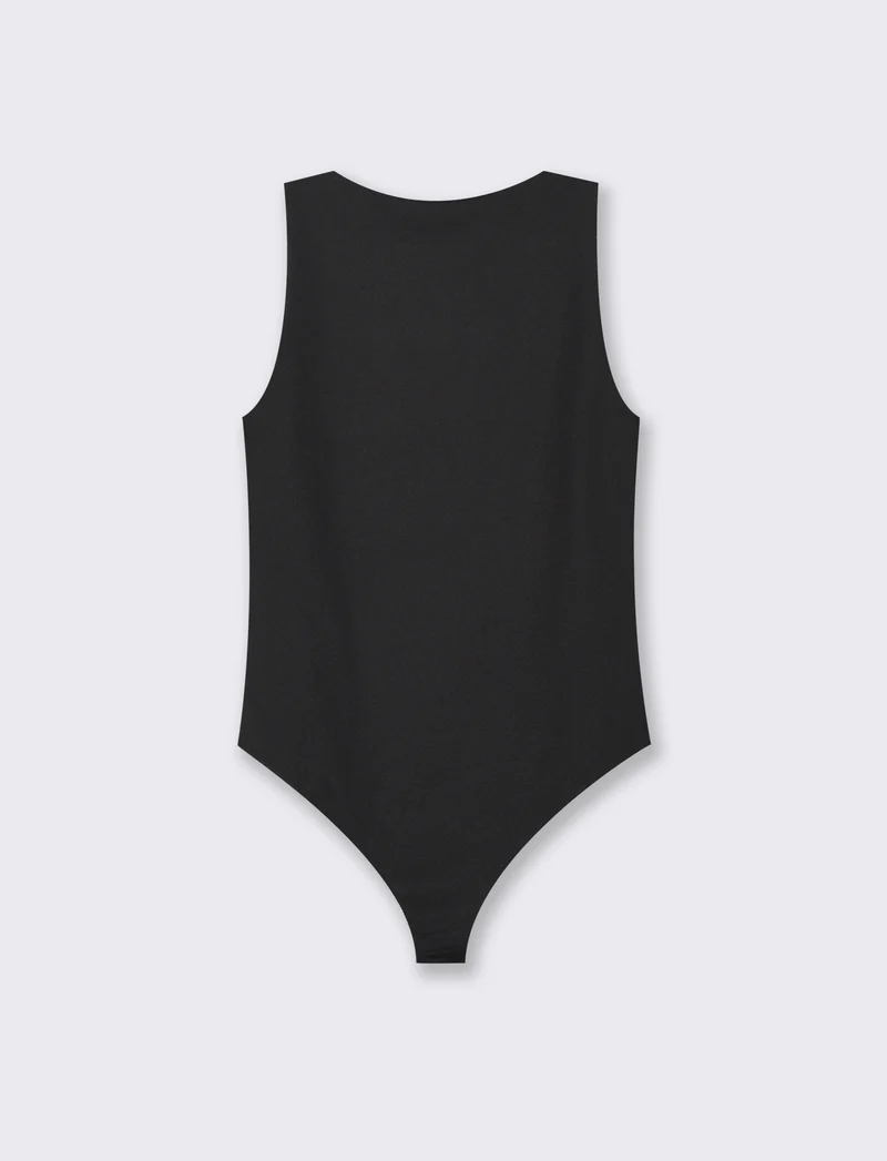 Body giromanica da donna - Nero