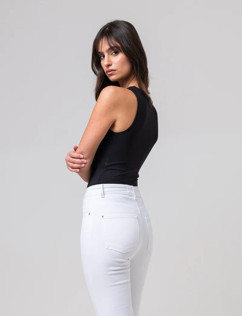 Body giromanica da donna - Nero