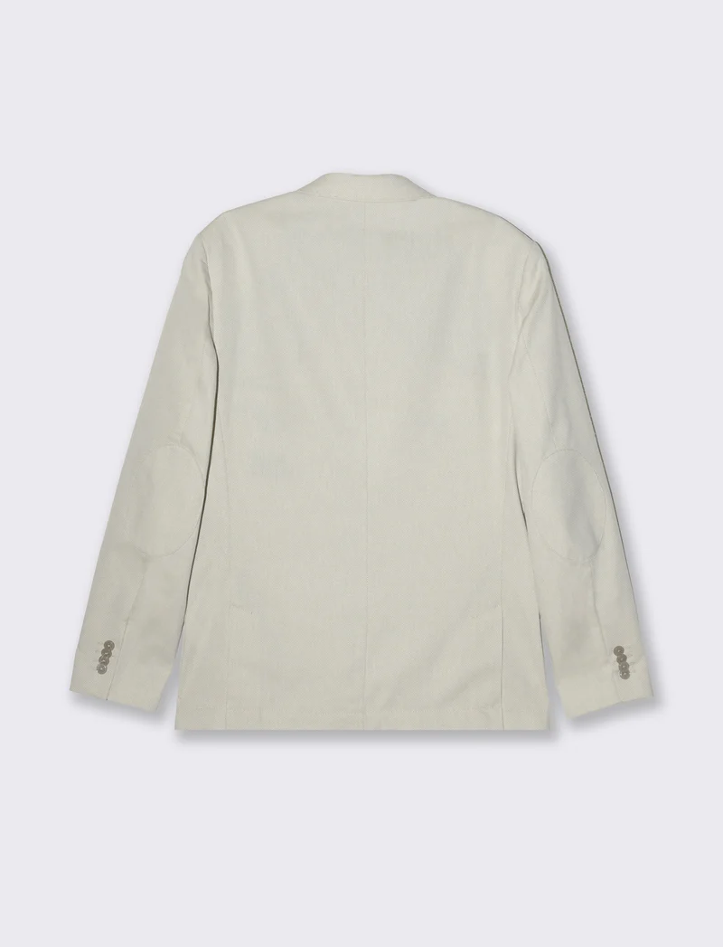 Blazer struttura occhio di pernice da uomo - Beige