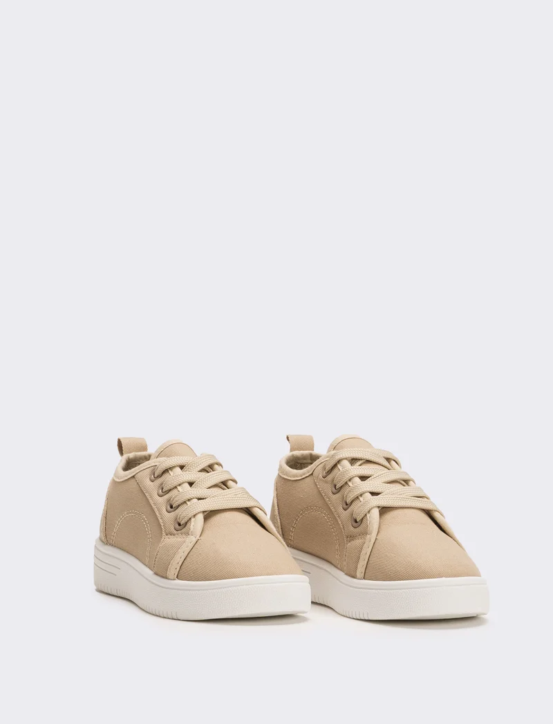 Scarpa da bambino in canvas - Beige