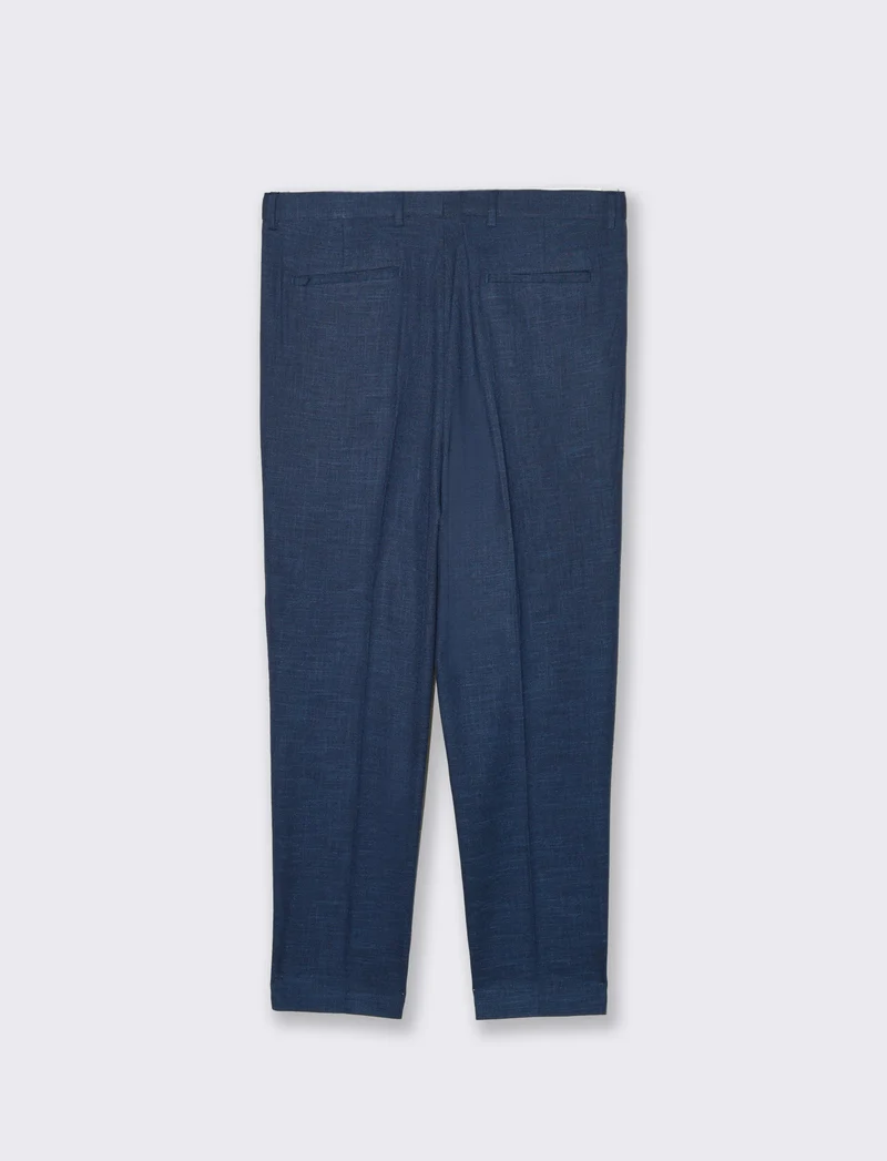 Pantaloni da completo formal fit da uomo - Blu