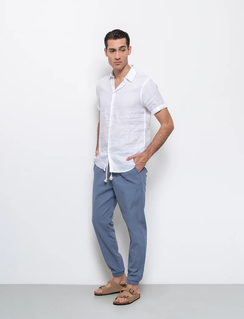 Pantaloni jogger tessuto strutturato da uomo - CARTA DA ZUCCHERO