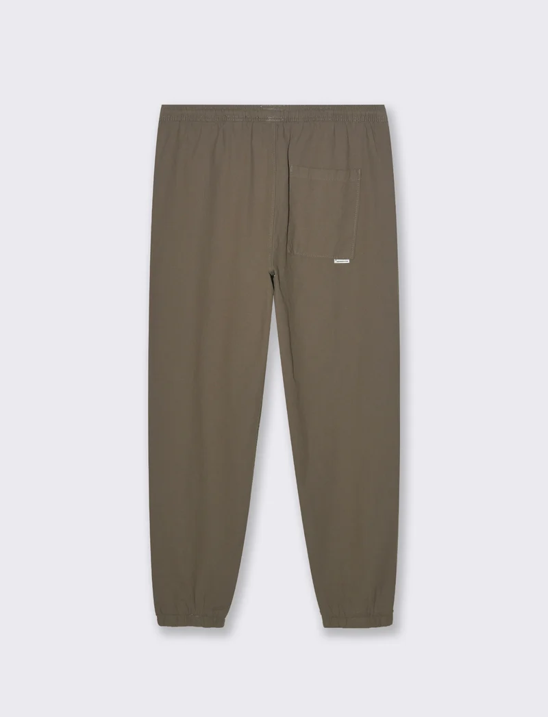 Pantaloni jogger tessuto strutturato da uomo - Verde kaki