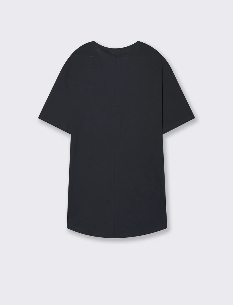 T-shirt con coulisse da uomo - Blu