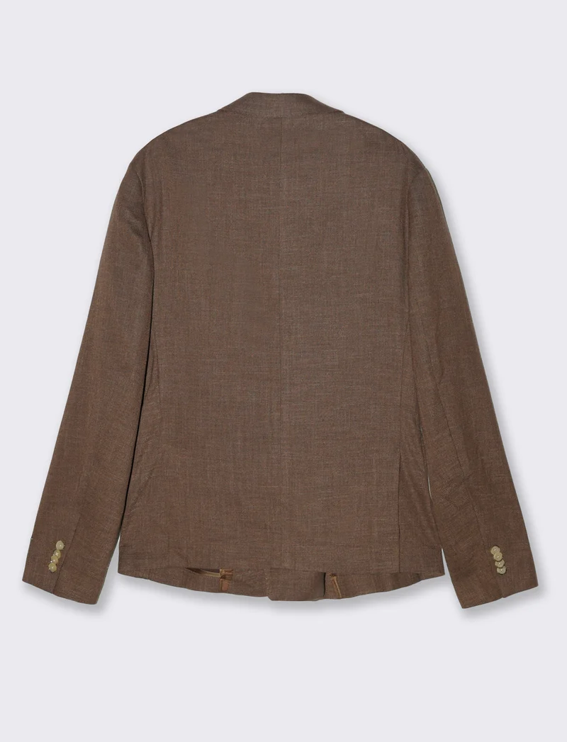 Blazer doppio petto da completo formal fit da uomo - Moro
