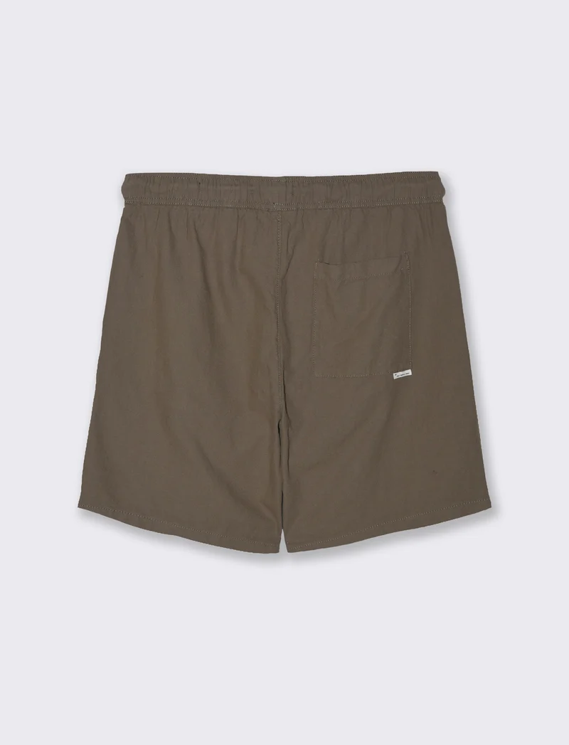 Bermuda jogger tessuto strutturato da uomo - Verde kaki