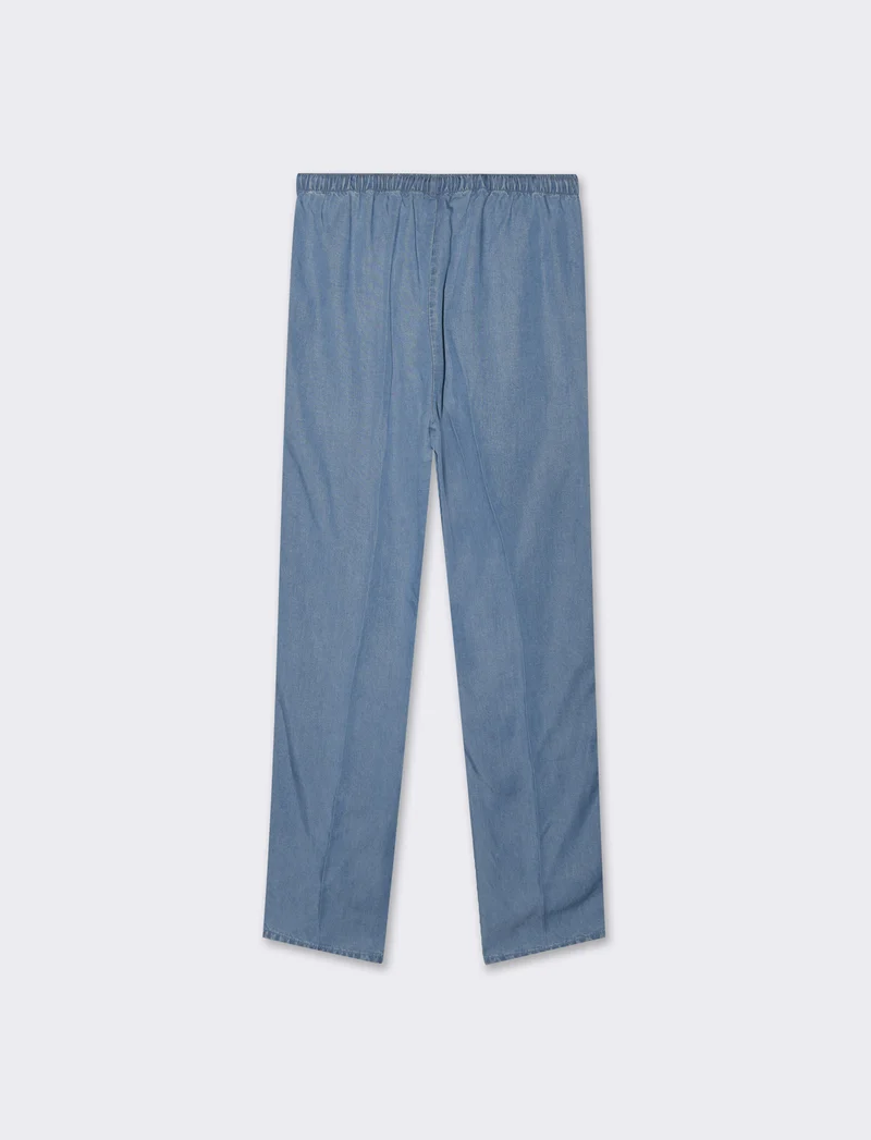 Pantalone con coulisse da donna - Denim