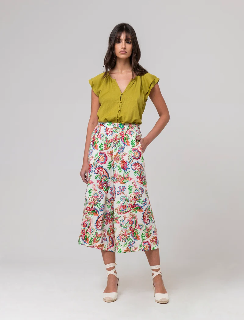 Pantalone stampato da donna - var 1
