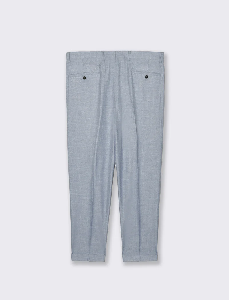 Pantaloni da completo formal fit da uomo - Celeste