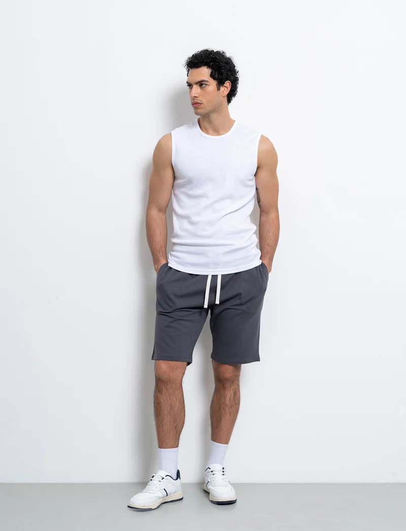 Bermuda in felpa con vita jogger da uomo - Avion
