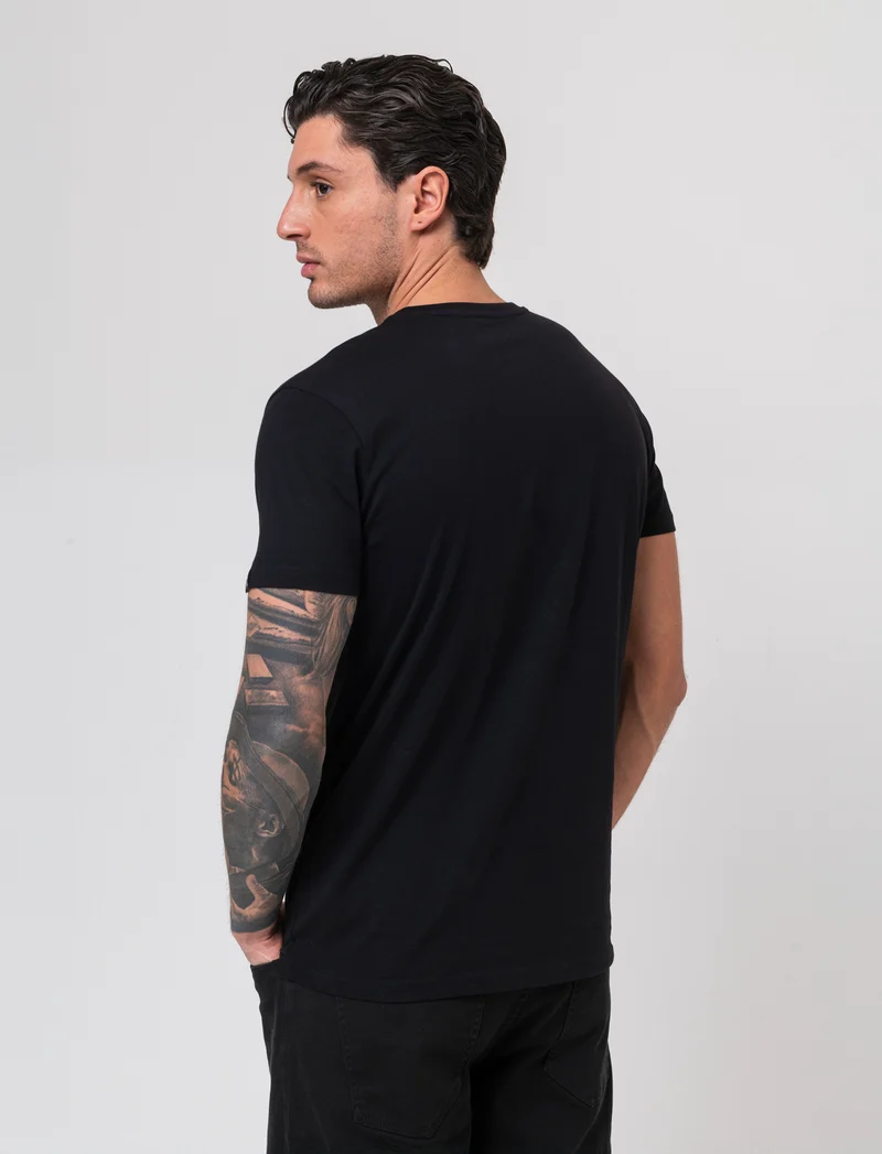 T-shirt con stampa One Piece da uomo - Nero