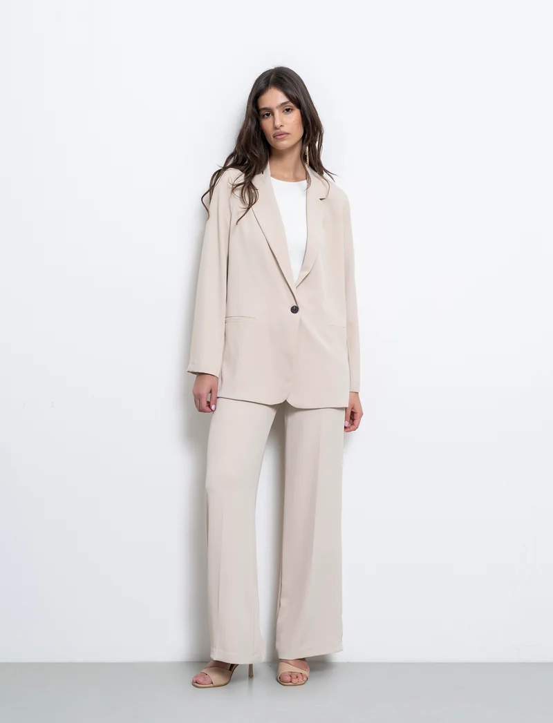 Giacca monopetto over - Beige