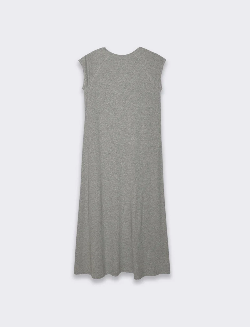 Vestito lungo da donna - Grigio mel.