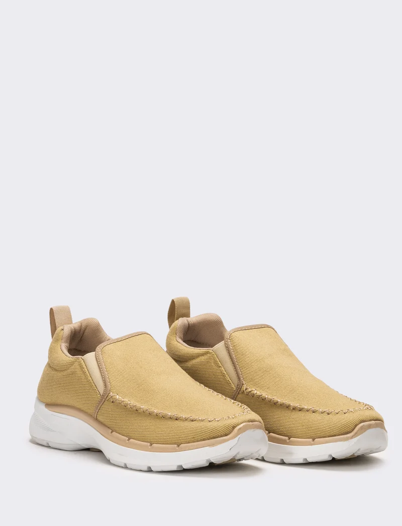 Scarpa da uomo in canvas - Beige