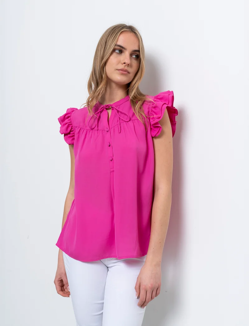 Casacca giromanica da donna - Fuxia