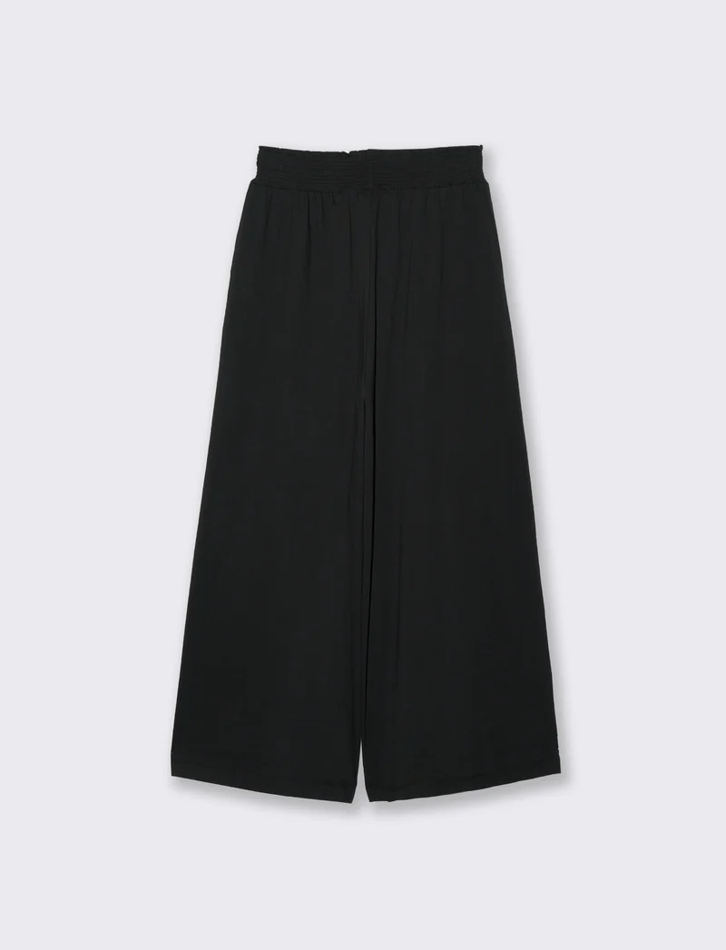 Pantalone coulotte da donna - Nero