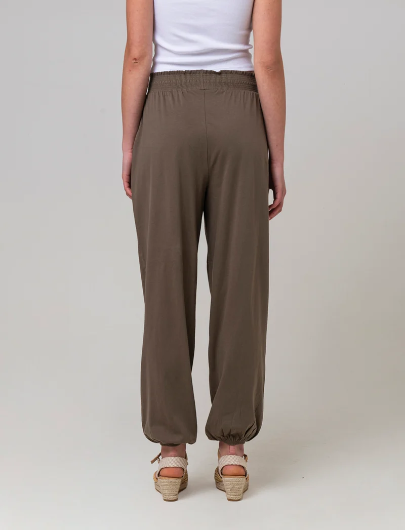 Pantalone stile odalisca da donna - Verde salvia