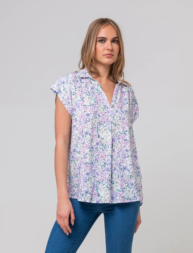 Casacca con scollo a v da donna - var 2