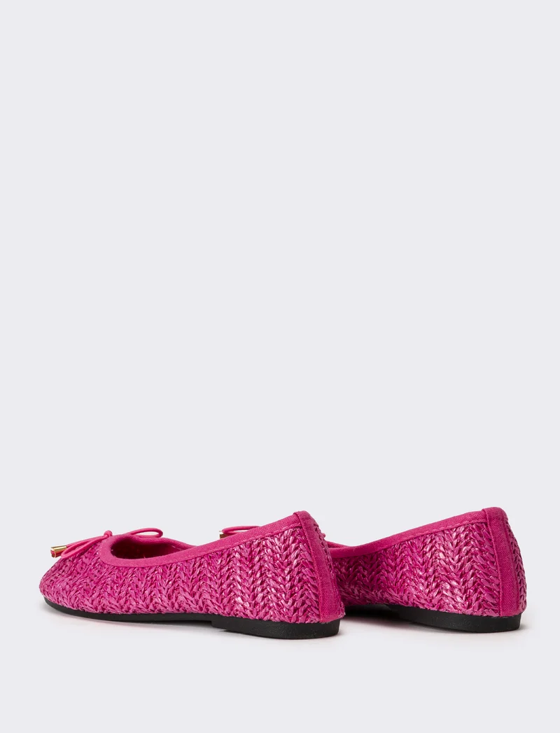 Ballerina da bambina in rafia - Fuxia
