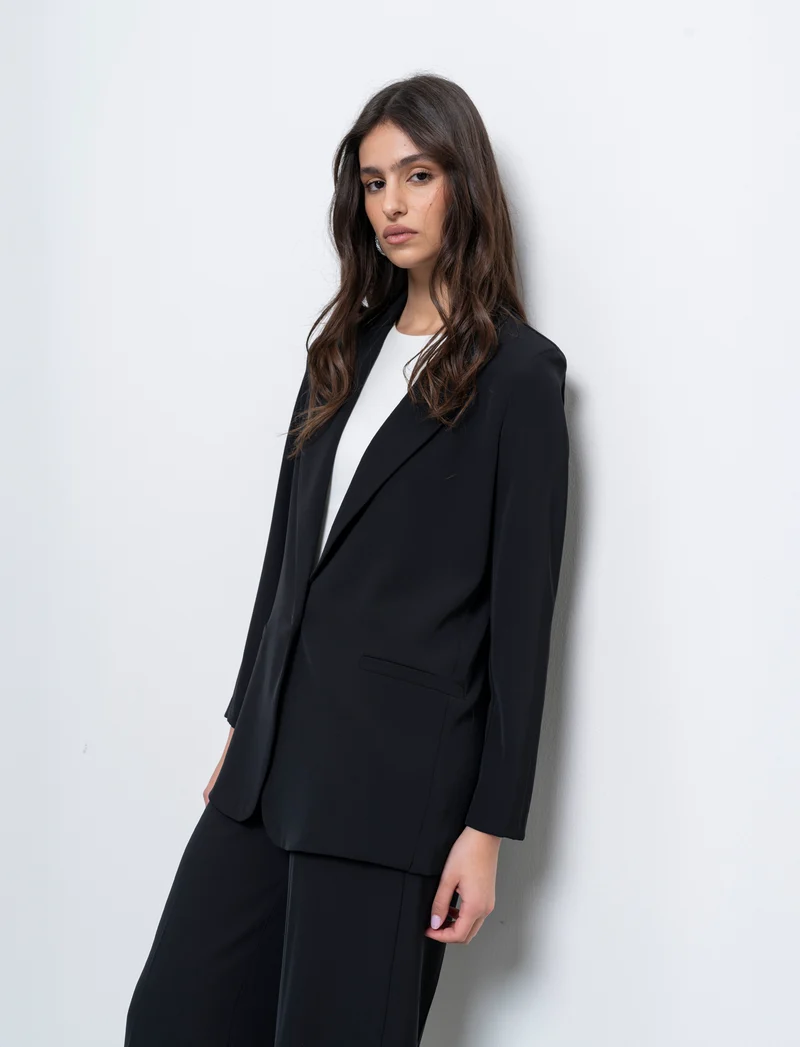 Giacca monopetto over - Nero