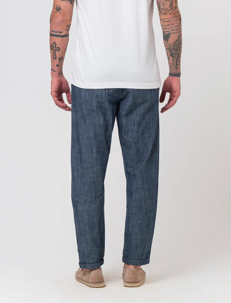 Pantaloni jogger effetto denim da uomo - Denim