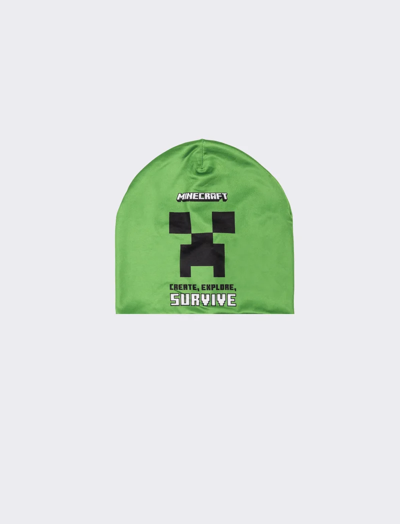 Cappello bambino cuffia minecraft - Verde
