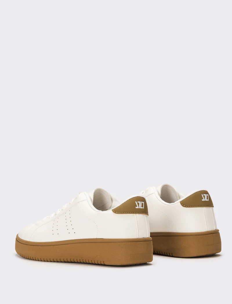 Sneakers basic da uomo - Bianco