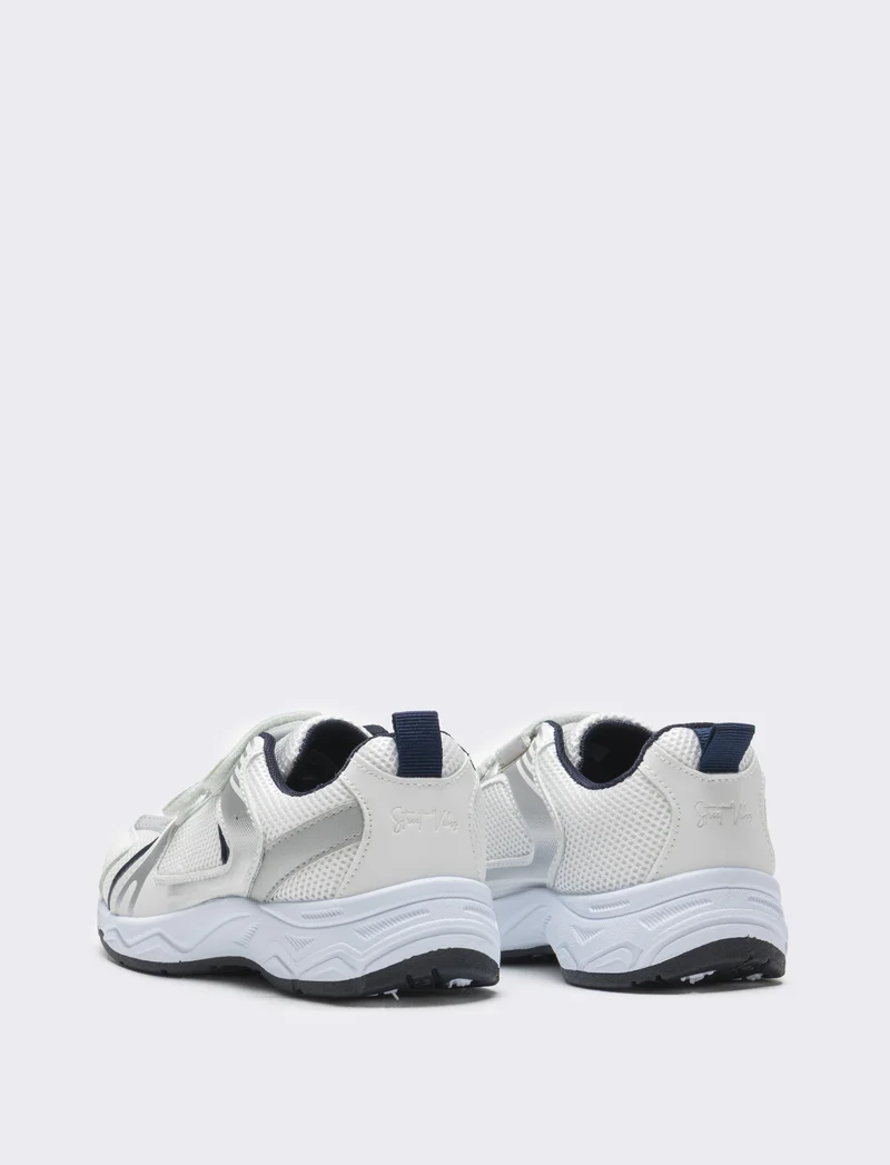 Sneakers multi elementi da bambino - Bianco