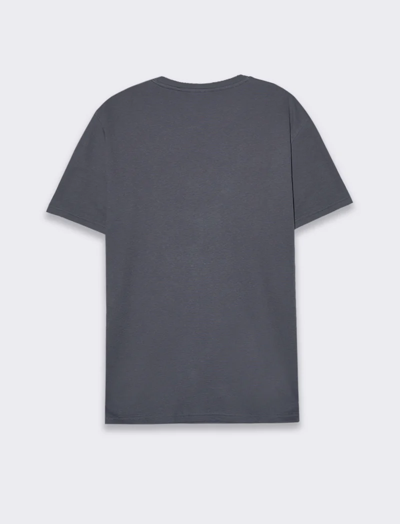 T-shirt in cotone struttura jacquard da uomo - Avion